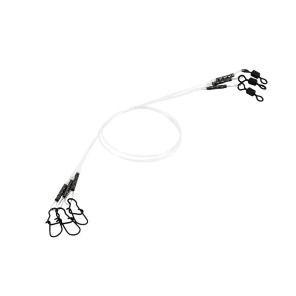 Поводок флюорокарбоновый Namazu d-0,40 мм, тест 8 кг (уп. 3 шт) L-20 см