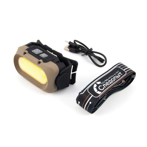 Фонарь налобный Сибирский Следопыт Linkos (1 COB+6 LED SMD, аккум.1x1800mAh)