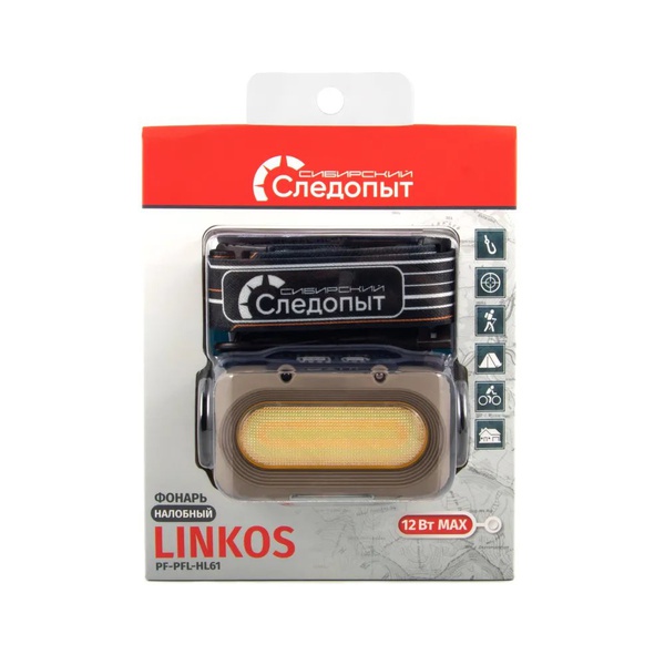 Фонарь налобный Сибирский Следопыт Linkos (1 COB+6 LED SMD, аккум.1x1800mAh)