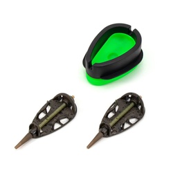 Набор кормушек Namazu In-Line Flat Method Feeder Set XL (с пресс-формой) 30+30 г