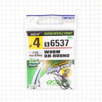 Крючок одинарный Owner Worm BH-Round BC №4/9 шт