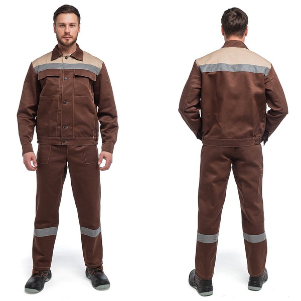 Костюм Эталон Оптимал с СОП коричневый