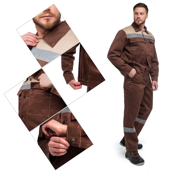 Костюм Эталон Оптимал с СОП коричневый