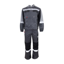 Костюм Эталон Формула Коттон серый/чёрный
