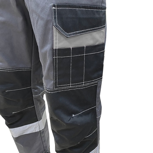 Костюм Эталон Формула Коттон серый/чёрный