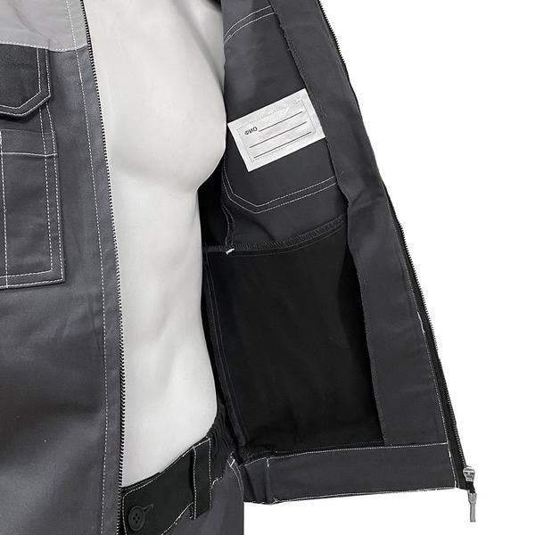 Костюм Эталон Формула Коттон ФП2 серый/чёрный