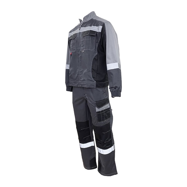 Костюм Эталон Формула Коттон ФП2 серый/чёрный