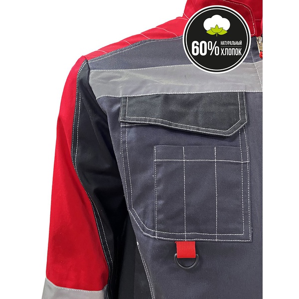 Костюм Эталон Формула Коттон ФП2 серый/красный