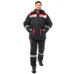 Костюм Эталон Антей чёрный/красный