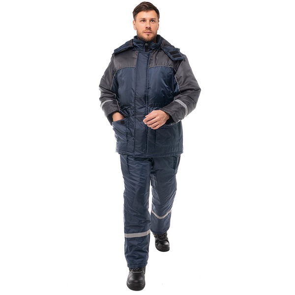 Костюм Эталон Балтика тёмно-синий/серый