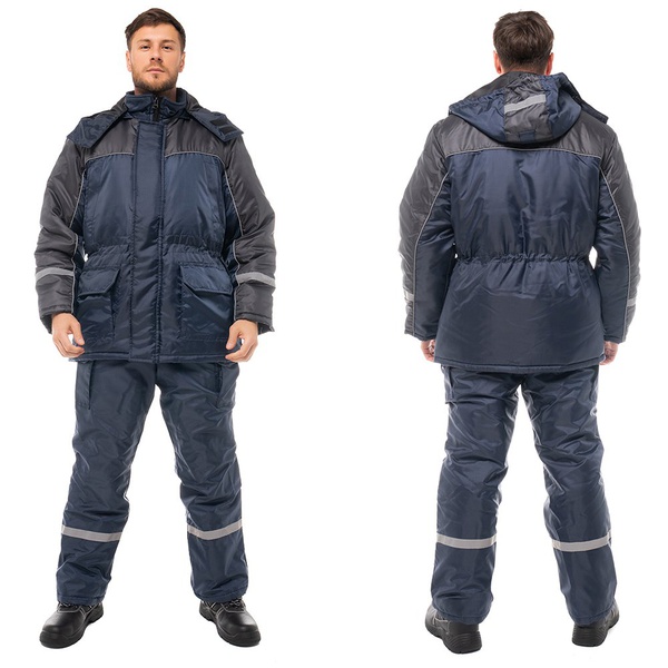 Костюм Эталон Балтика тёмно-синий/серый