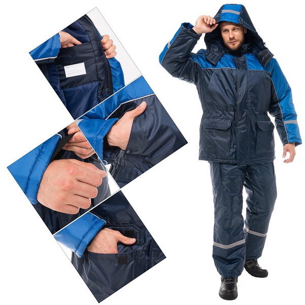 Костюм Эталон Балтика тёмно-синий/васильковый