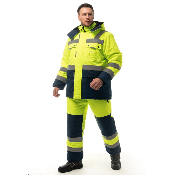 Костюм Эталон Нордик лимонный/тёмно-синий