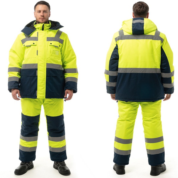 Костюм Эталон Нордик лимонный/тёмно-синий