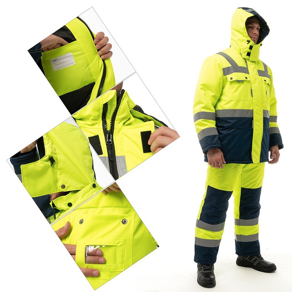 Костюм Эталон Нордик лимонный/тёмно-синий