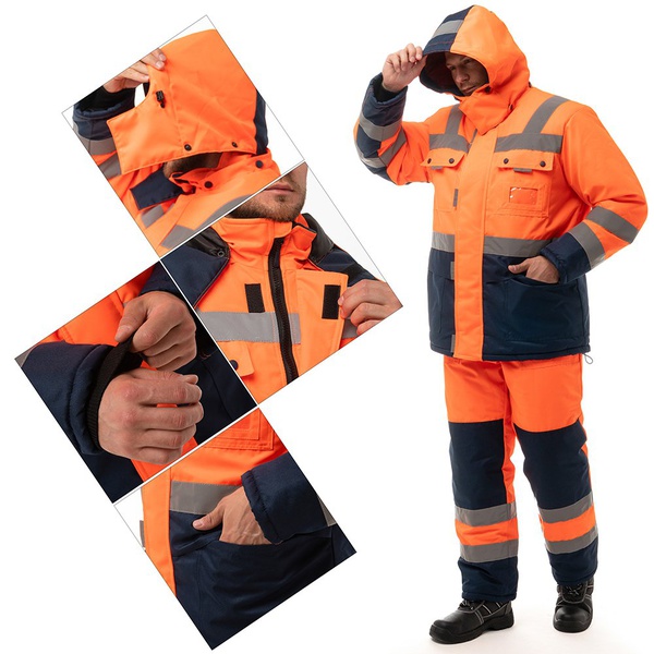 Костюм Эталон Нордик оранжевый/тёмно-синий