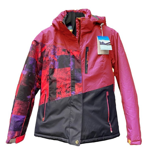 Куртка женская Taygerr Грация New TGR 2022-1 (-20°С) малиновый/абстракция