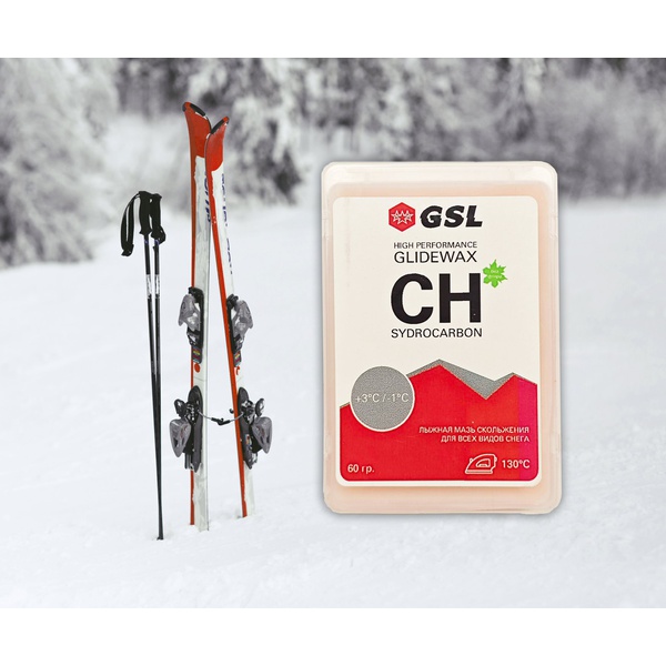 Мазь скольжения GSL CH для всех видов снега 60 г +3°С/-1°С