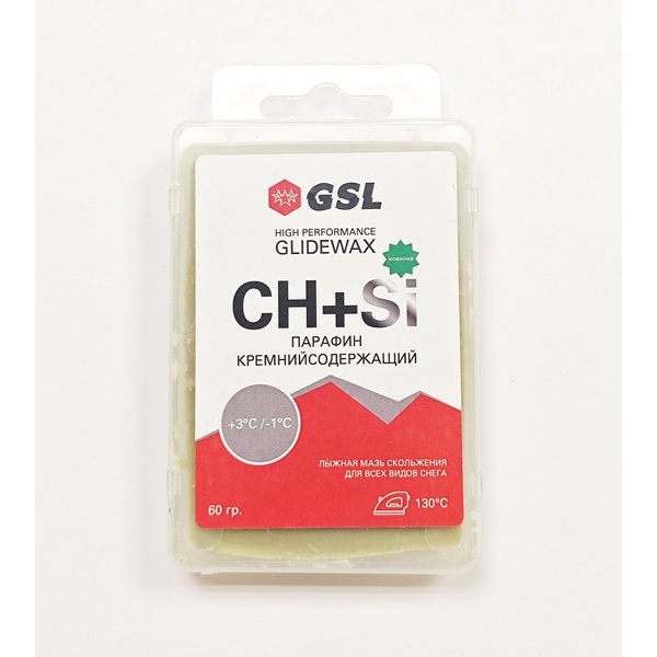 Мазь скольжения GSL CH+SI для всех видов снега 60 г +3°С/-1°С