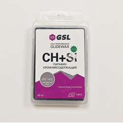 Мазь скольжения GSL CH+Si для зернистого снега 60 г 0°С/-4°С
