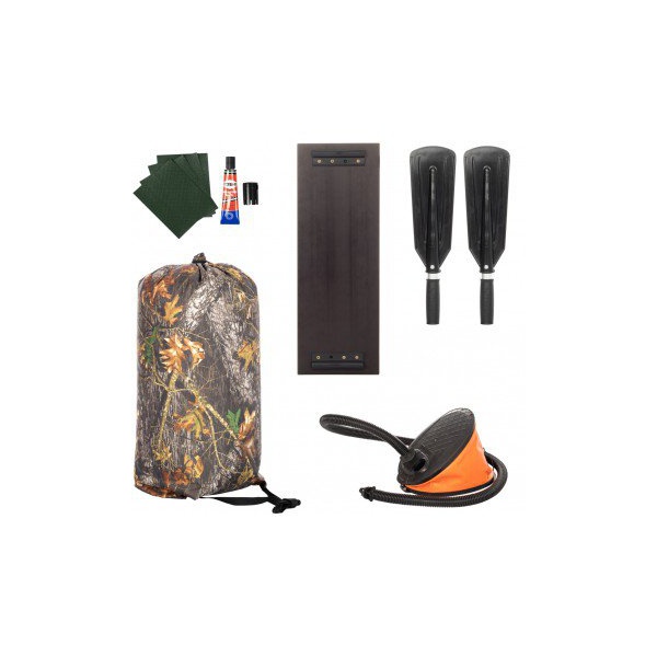 Лодка Тонар Бриз 190 с гребками зеленый