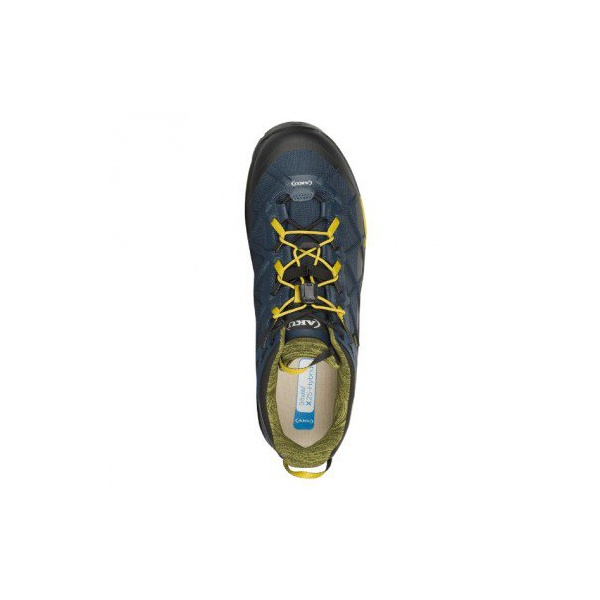 Кроссовки треккинговые AKU Rocket DFS GTX blue/mustard
