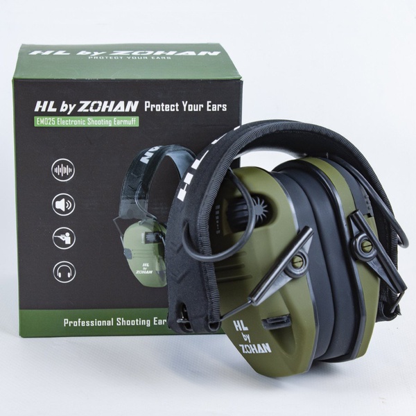 Наушники активные для стрельбы HL by Zohan EM025 Green