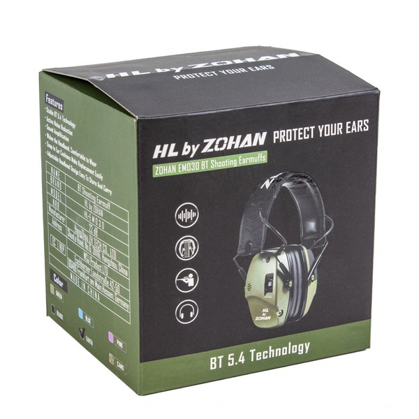 Наушники активные для стрельбы HL by Zohan EM030 Bluetooth