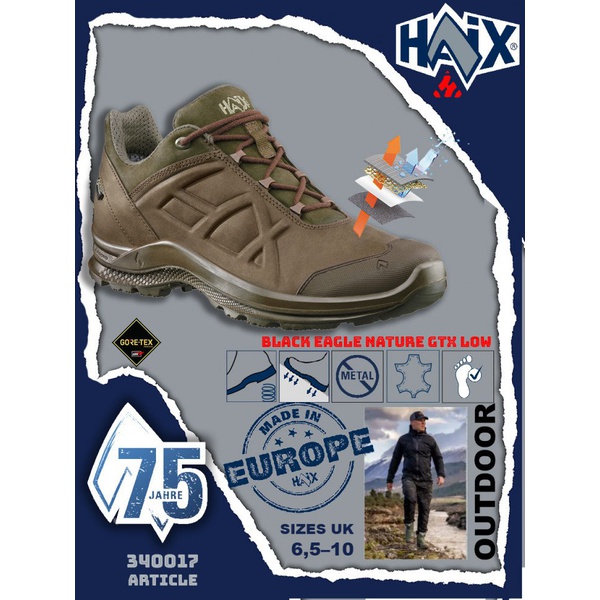 Ботинки Haix Black Eagle Nature GTX Low