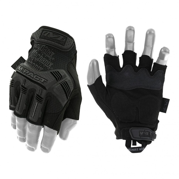 Перчатки тактические Mechanix M-Pact (с открытыми пальцами) Covert (black)