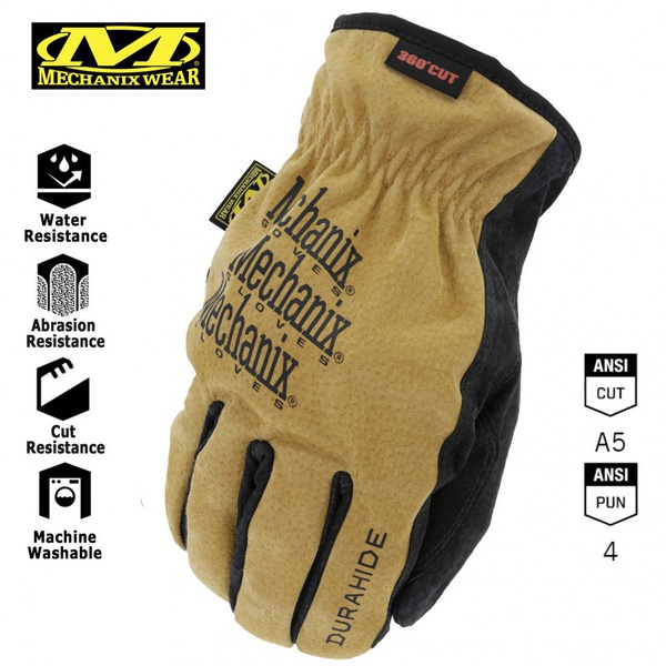 Перчатки защитные Mechanix Work Leather Driver E5-360