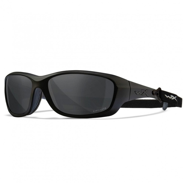 Очки защитные Wiley X WX Gravity Matte Black, линзы: Polarized - Grey