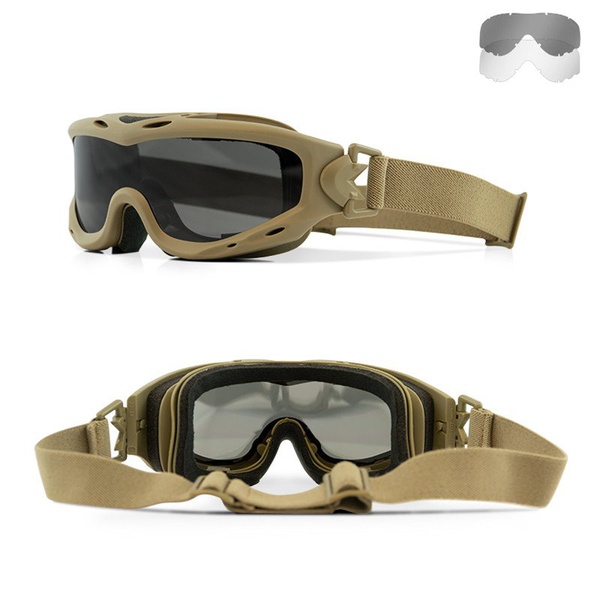 Маска тактическая Wiley X WX Spear Matte Tan 2 пары линз: Grey + Clear