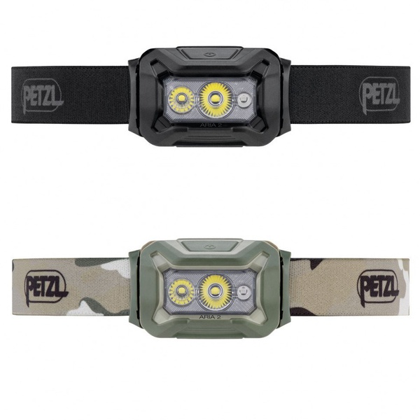 Фонарь налобный тактический Petzl Aria 2 RGB (450 лм) чёрный