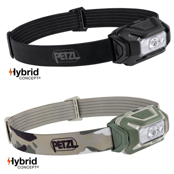 Фонарь налобный тактический Petzl Aria 1 RGB (350 лм) камуфляж