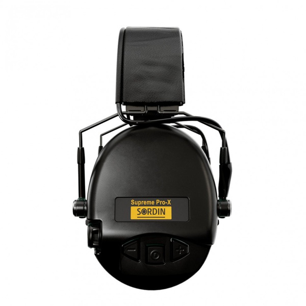 Наушники активные Sordin Supreme Pro-X Slim Leather черные/черная кожа