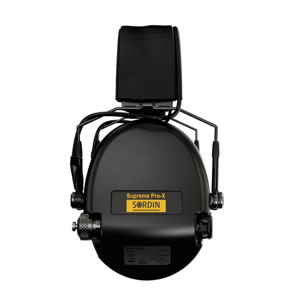 Наушники активные Sordin Supreme Pro-X Slim Leather черные/черная кожа
