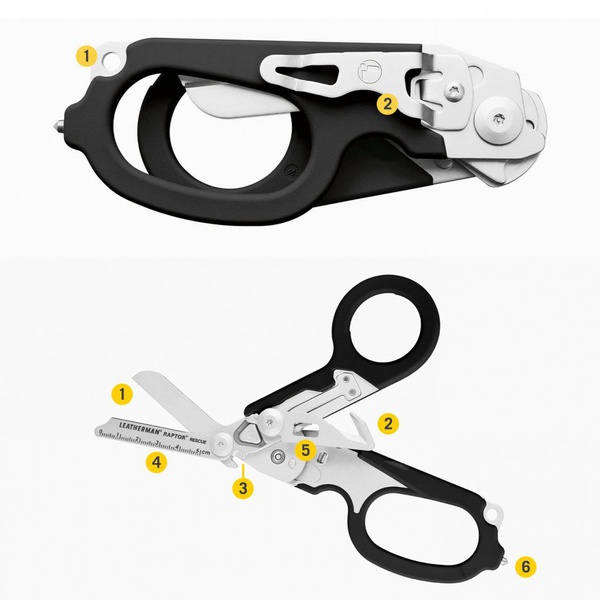 Мультитул Leatherman Raptor Rescue (в кобуре) Black