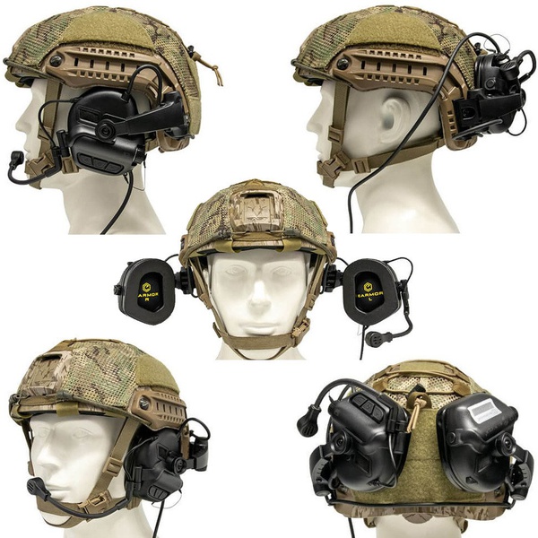 Крепление для наушников Earmor Plus M16A коричневый