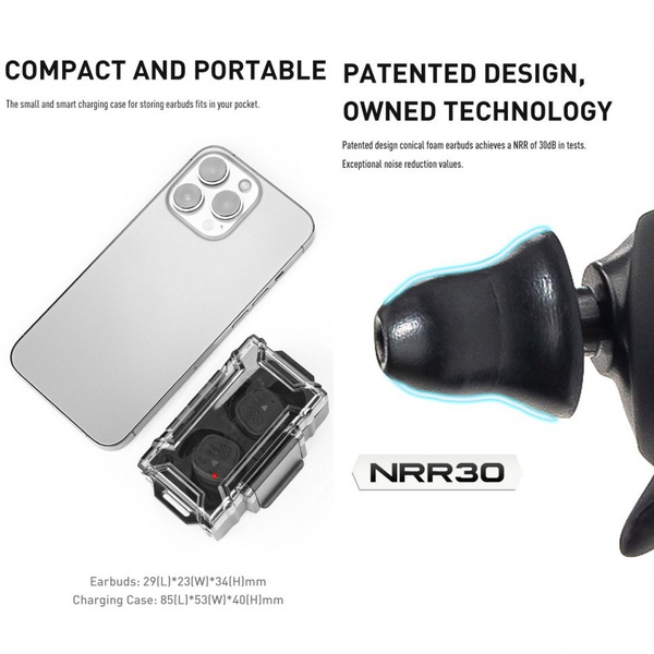 Беруши активные для стрельбы Earmor M20T Pro