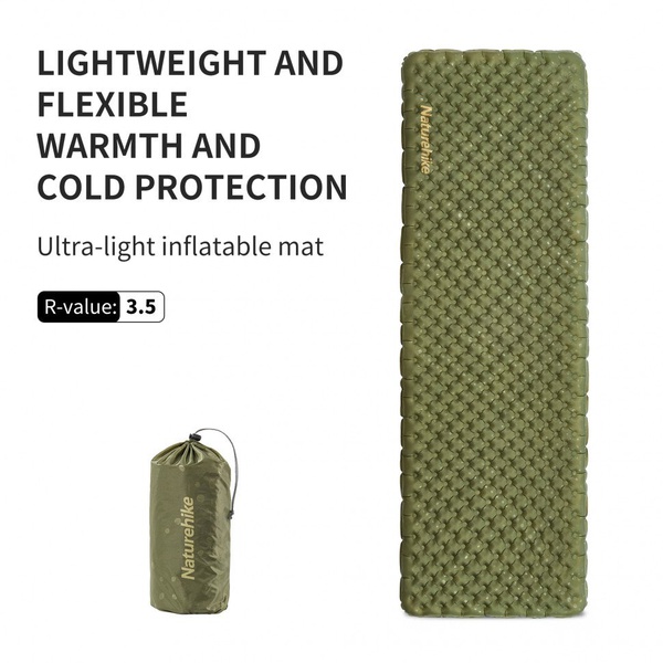 Коврик Naturehike TuYe R 3.5 Rectangular Green
