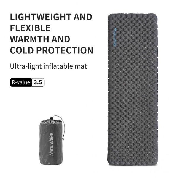 Коврик Naturehike TuYe R 3.5 Rectangular Grey