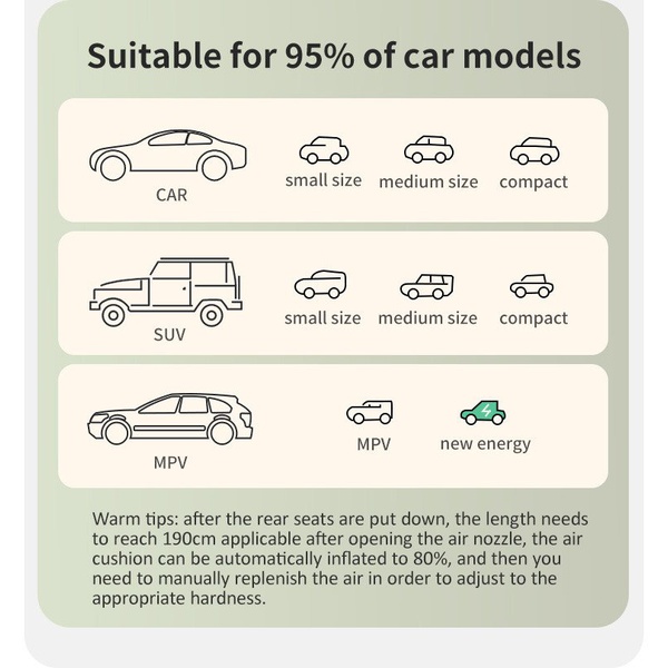 Коврик самонадувной Naturehike Yugu (автомобильный)