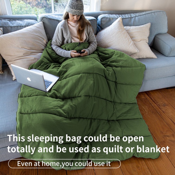 Мешок спальный Naturehike F150 Envelop Cotton (75х190 см) Green