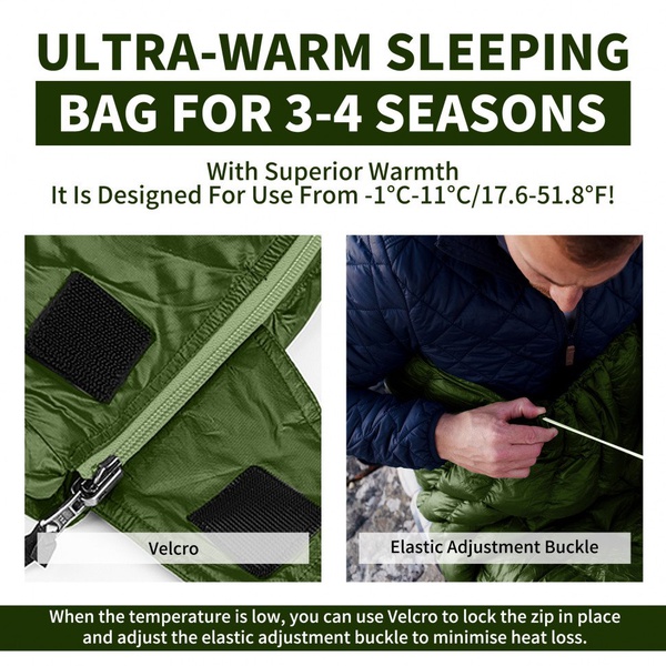 Мешок спальный Naturehike Cicada Wing CW295 (72х190 см, утиный пух) Green