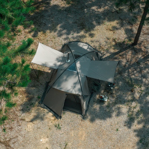 Палатка Naturehike Shandi (2 спальни+1 комната)