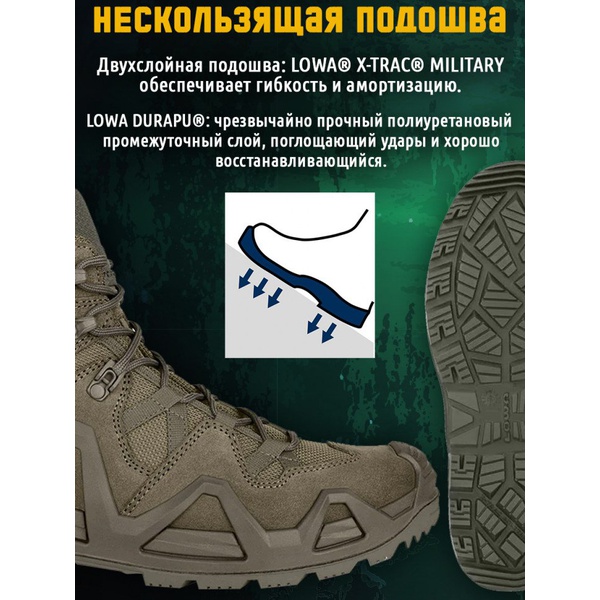 Ботинки Lowa Zephyr MK2 GTX Mid Ranger Green