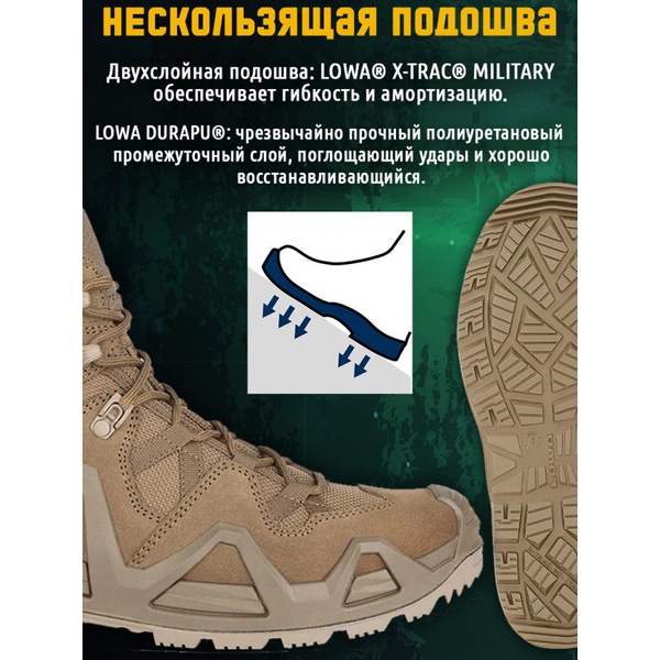 Ботинки Lowa Zephyr MK2 GTX Mid Coyote OP