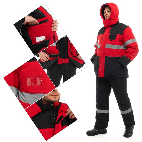 Костюм Эталон Нордмен красный/чёрный