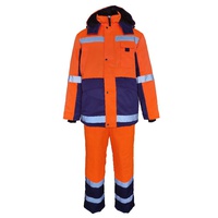 Костюм зимний Эталон Метео оранжевый с темно-синим, тк. Грета